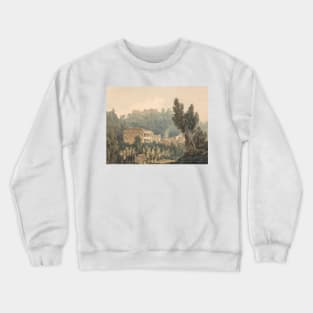 In the Valley Near Vietri  by J.M.W. Turner Crewneck Sweatshirt